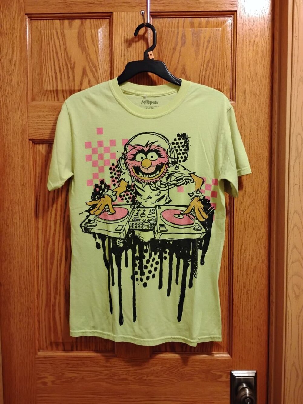 The Muppets “Animal”  DJ Spinning Records 2009 Neon Green (34-36) Men's Size S